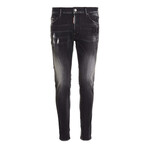 Black Clean Wash Skater Jeans // Denim (36WX32L)