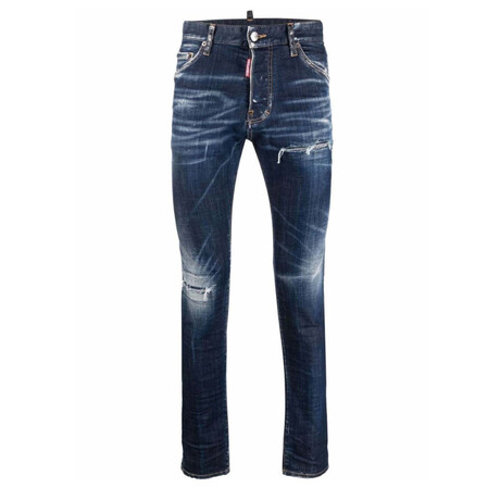 Dark Crinkle Daisy Wash Cool Guy Jeans // Denim (34WX32L)