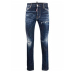 Dark Crinkle Daisy Wash Cool Guy Jeans // Denim (38WX32L)
