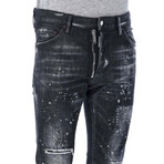 Dark Galaxy Wash Skater Jeans // Denim (38WX32L)