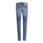 Light Clean Wash Skater Jeans // Denim (38WX32L)