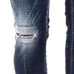 Dark Crinkle Daisy Wash Cool Guy Jeans // Denim (38WX32L)