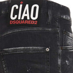 Black Clean Wash Skater Jeans // Denim (36WX32L)