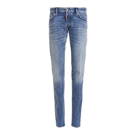 Light Clean Wash Skater Jeans // Denim (34WX32L)