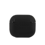 Airpods Case With Metal Logo // Black (AIRPODS 1/2)