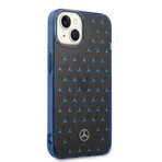 Double Layer Case Star Pattern Large // Blue (iPhone 14)