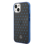 Double Layer Case Star Pattern Large // Blue (iPhone 14)