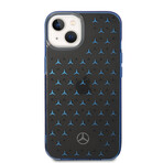 Double Layer Case Star Pattern Large // Blue (iPhone 14)