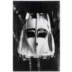 Chevrolet Corvette Black & White Aerial View