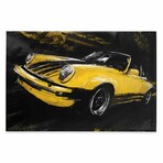 Yellow Classic European Sports Car