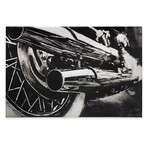 Motorcycle Tailpipes Black & White