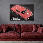 General Motors Red Chevrolet Corvette Top View