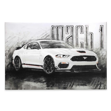 Ford Mustang 2021 White Mach 1