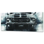 Ford Mustang Front End Black & White