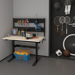 Rocko // 48" Manual Adjustable Workstation + Pegboard