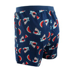 Sea Creatures All Over Print Pajama Shorts For Men // 3 Pack (S)