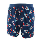 Sea Creatures All Over Print Pajama Shorts For Men // 3 Pack (S)