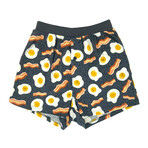 Fun & Unique Breakfast Themed Men's Pajama Boxer Shorts // 3 Pack (M)