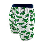 Fun Colorful Reptile Themed Patterned Men's Pajama Shorts // 3 Pack (S)