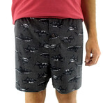 Sea Creatures All Over Print Pajama Shorts For Men // 3 Pack (S)