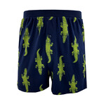 Fun Colorful Reptile Themed Patterned Men's Pajama Shorts // 3 Pack (S)