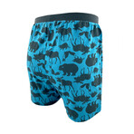 Jersey Animal Lovers Stretchy Pajama Bottom Shorts For Men // 3 Pack (S)