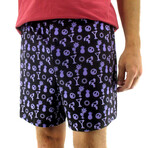 Colorful Unique Men's Pajama Bottom Shorts // 3 Pack (XL)