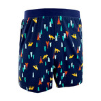 Foxy Animal Themed Men's Pajama Shorts // 3 Pack (XL)