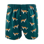 Santa Paws Puppy Dog Lovers Cotton Boxer Shorts // 3 Pack (S)