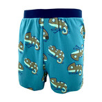 Fun Colorful Reptile Themed Patterned Men's Pajama Shorts // 3 Pack (S)