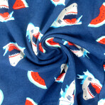 Sea Creatures All Over Print Pajama Shorts For Men // 3 Pack (S)