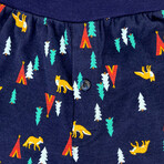 Foxy Animal Themed Men's Pajama Shorts // 3 Pack (2XL)