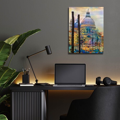 Venice Italy The Salute Church of Saint Mary of Good Health by Pedro Gavidia (16"H x 12"W x 0.13"D)