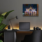 Venice Italy Patriarchal Cathedral Basilica of Saint Mark at Night by Pedro Gavidia (12"H x 16"W x 0.13"D)