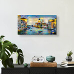 Venice Italy Grand Canal and La Salute by Pedro Gavidia (12"H x 24"W x 0.2"D)