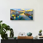 Venice Italy Grand Canal by Pedro Gavidia (12"H x 24"W x 0.2"D)