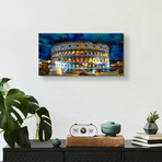 Rome Italy Coliseo Night 2022 by Pedro Gavidia (12"H x 24"W x 0.2"D)