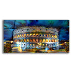 Rome Italy Coliseo Night 2022 by Pedro Gavidia (12"H x 24"W x 0.2"D)