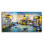 Venice Italy Grand Canal and La Salute by Pedro Gavidia (12"H x 24"W x 0.2"D)
