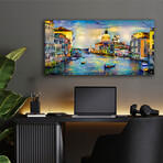 Venice Italy Grand Canal and La Salute by Pedro Gavidia (12"H x 24"W x 0.2"D)