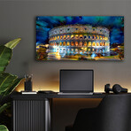 Rome Italy Coliseo Night 2022 by Pedro Gavidia (12"H x 24"W x 0.2"D)