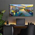 Venice Italy Grand Canal by Pedro Gavidia (12"H x 24"W x 0.2"D)