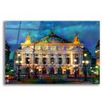 Paris France Opera Garnier Night by Pedro Gavidia (12"H x 16"W x 0.13"D)