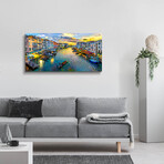 Venice Italy Grand Canal by Pedro Gavidia (12"H x 24"W x 0.2"D)