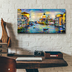 Venice Italy Grand Canal and La Salute by Pedro Gavidia (12"H x 24"W x 0.2"D)