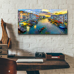 Venice Italy Grand Canal by Pedro Gavidia (12"H x 24"W x 0.2"D)