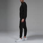 Kai Crewneck Track Suit Set // Black (XL)