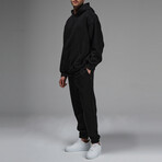 Connor Hoodie Track Suit Set // Black (M)