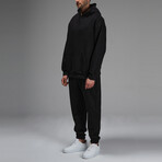Connor Hoodie Track Suit Set // Black (M)