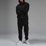 Connor Hoodie Track Suit Set // Black (M)